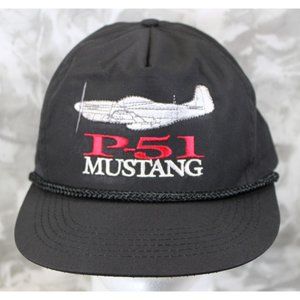 Vintage Aeronautical Military Head to Toe P-51Mustang Ball Cap Hat